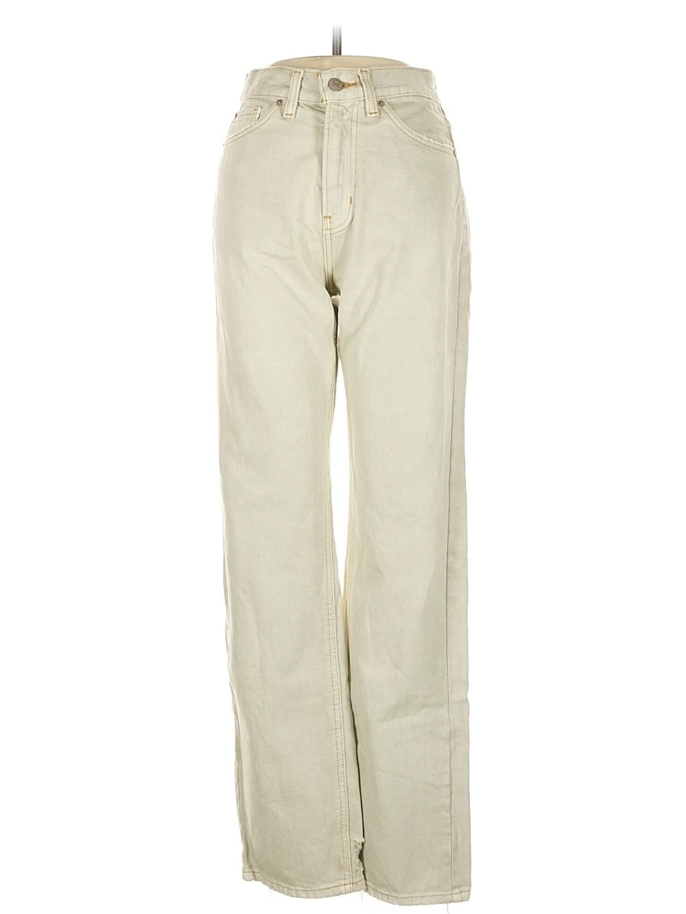 Urban Outfitters High-Rise Wide-Leg Jeans - Cream